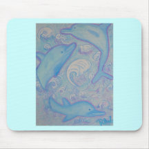 Mousepad - glückliche Delphine