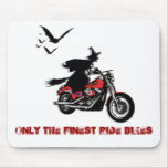 Mousepads de sorcière d'équitation de moto - perso tapis de souris