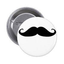 Moustache ! badge avec épingle