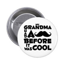 moustache de grand-maman badges avec agrafe