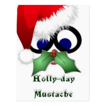 moustache de Houx-jour Carte Postale
