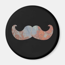 Moustache en métal aimant pour réfrigérateur
