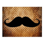 Moustache noire drôle cartes postales