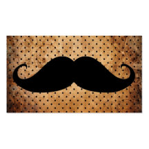 Moustache noire drôle modèle de carte de visite