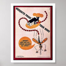 Moustique Proff votre maison Poster