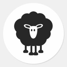 Moutons drôles adhésifs