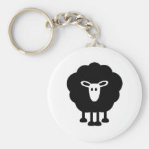 Moutons drôles porte-clef