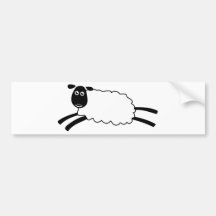 Moutons heureux adhésifs pour voiture