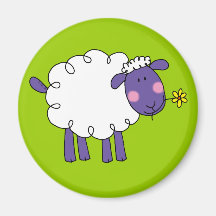 Moutons laineux magnets
