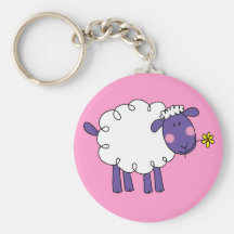 Moutons laineux porte-clés