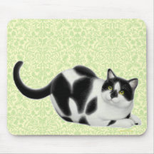Moxie die Smokings-Katze Mousepad