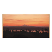 Mt-Bäcker-Sonnenaufgang Foto Karten Vorlage