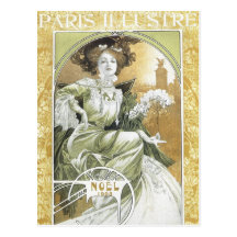 Mucha Postkarte:   Alphonse Mucha - Kunst Nouveau