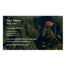Mur de floraison de fleurs rouges à murer cartes de visite professionnelles