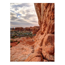Mur de grès - parc national de voûtes cartes postales
