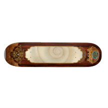 Muschel - Konchologie - weiße Spirale Personalisierte Skateboards