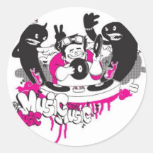 _music aufkleber