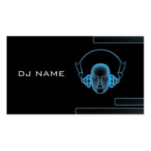 music_business_card_DJ Modèle De Carte De Visite