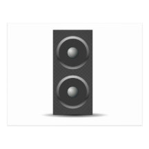 Music Speaker Post Cards