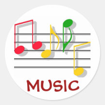 Musik-Aufkleber