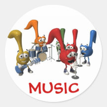 Musik-Band-Aufkleber