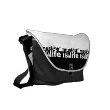 MUSIK IST kundenspezifische Botetasche des LEBENS Kuriertasche
