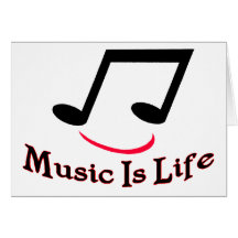 Musik ist Leben Grußkarte