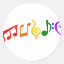 Musik Runder Sticker