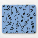 Musikalische Anmerkungen Mousepad - Himmel-Blau un