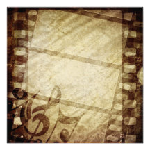 MUSIKALISCHER MUSIKNOTEN GRUNGE-DIGITAL-SCHABLONEN PHOTODRUCK