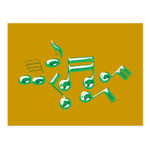 Musiknoten notes music postkarten