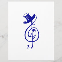 musique bleue triple design.png de chapeau supérie prospectus
