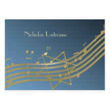 Musique dans la carte d'allocation des places d'ai cartes de visite personnelles