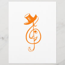 musique orange triple design.png de chapeau supéri prospectus personnalisés