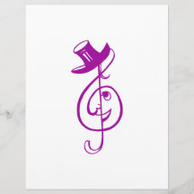 musique pourpre triple design.png de chapeau supér tract personnalisé