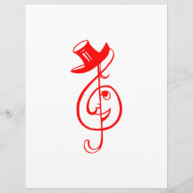 musique rouge triple design.png de chapeau supérie prospectus en couleur