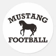 Mustang-Fußball Aufkleber