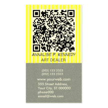 Mutige Schablone mit QR Code Visitenkarten