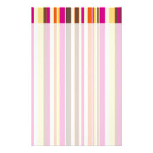 Mutiges buntes rosa orange Brown Stripes Muster Druckpapiere