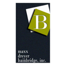 Mutiges grafisches Monogramm - Künstler, Kunst-Dir Visitenkarten