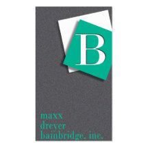 Mutiges grafisches Monogramm - Künstler, Kunst-Dir Visitenkartenvorlage
