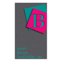 Mutiges grafisches Monogramm - Künstler, Kunst-Dir Visitenkarten Vorlage