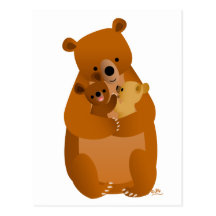 Mutter Bear (kein Hintergrund) Postkarten