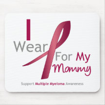 Myeloma - ich trage Burgunder für meine Mama Mauspads