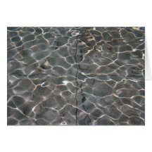 Nach Hockney: Helle Muster auf Wasser Grußkarten