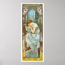 Nacht, Alphonse Mucha Posterdrucke