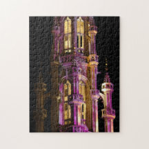 Nacht im großartigen Platz in Brüssel Jigsaw Puzzles