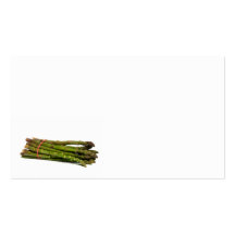 Nahrungsmittelspargel Visitenkarten Vorlage