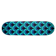 Nahtlose Retro Art des Skateboards Skateboarddeck
