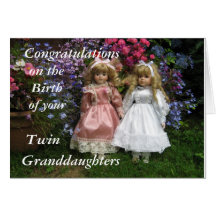 Naissance de félicitations de vos petite-filles ju cartes de vœux
